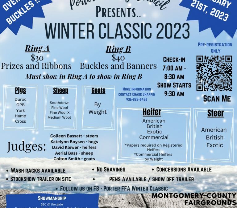 Porter FFA Winter Classic 2023 – January 21, 2023