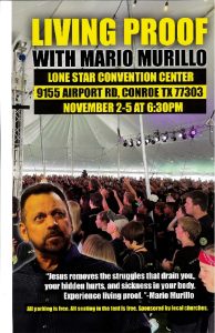 Mario murillo nov flyer | lone star convention expo center Mario Murillo Nov Flyer